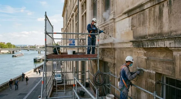 Ravalement de façade dans le Rhône : réglementation, prix au m² et choix de l'artisan